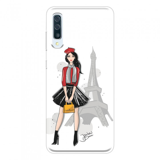 SAMSUNG - Galaxy A70 - Soft Clear Case - Paris With Love