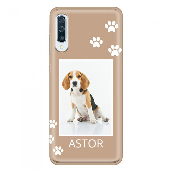 SAMSUNG - Galaxy A70 - Soft Clear Case - Puppy