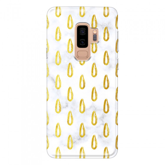 SAMSUNG - Galaxy S9 Plus - Soft Clear Case - Marble Drops