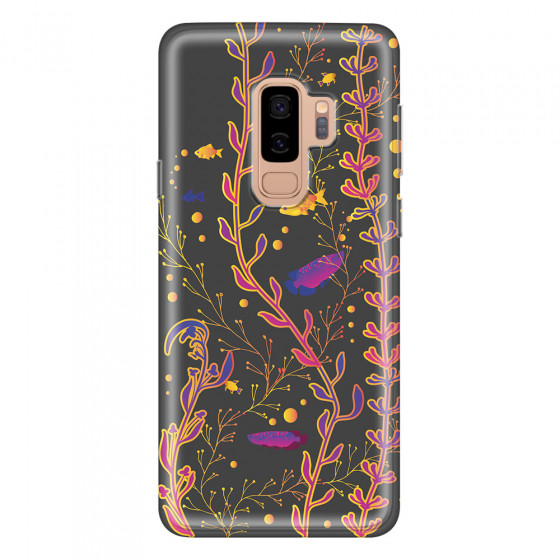 SAMSUNG - Galaxy S9 Plus - Soft Clear Case - Midnight Aquarium