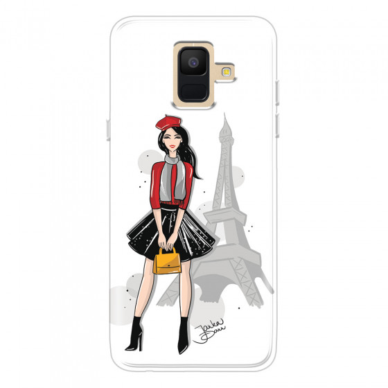 SAMSUNG - Galaxy A6 - Soft Clear Case - Paris With Love