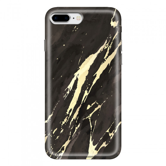 APPLE - iPhone 8 Plus - Soft Clear Case - Marble Ivory Black