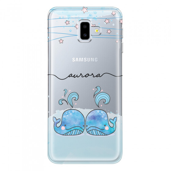 SAMSUNG - Galaxy J6 Plus - Soft Clear Case - Little Whales