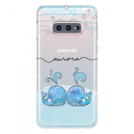 SAMSUNG - Galaxy S10e - Soft Clear Case - Little Whales