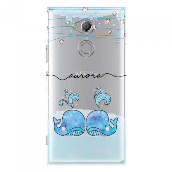 SONY - Sony XA2 Ultra - Soft Clear Case - Little Whales