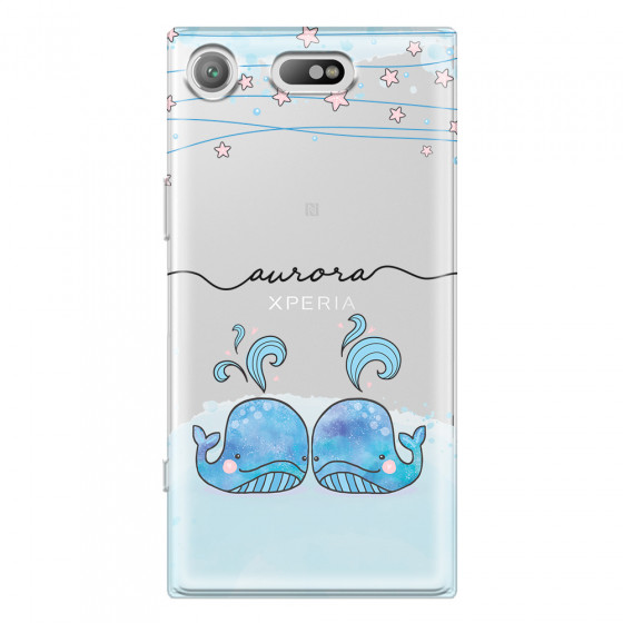 SONY - Sony XZ1 Compact - Soft Clear Case - Little Whales