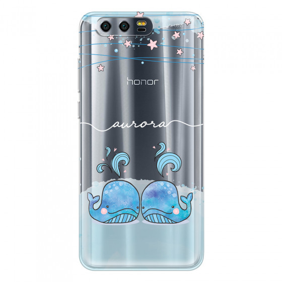 HONOR - Honor 9 - Soft Clear Case - Little Whales White