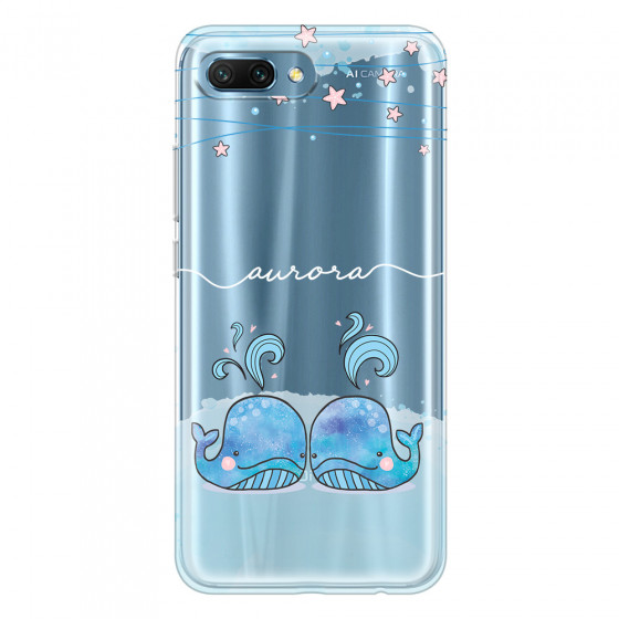 HONOR - Honor 10 - Soft Clear Case - Little Whales White