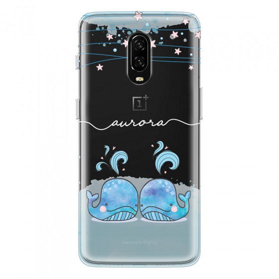 ONEPLUS - OnePlus 6T - Soft Clear Case - Little Whales White