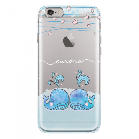 APPLE - iPhone 6S Plus - Soft Clear Case - Little Whales White