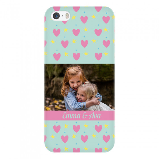 APPLE - iPhone 5S - 3D Snap Case - Heart Shaped Photo