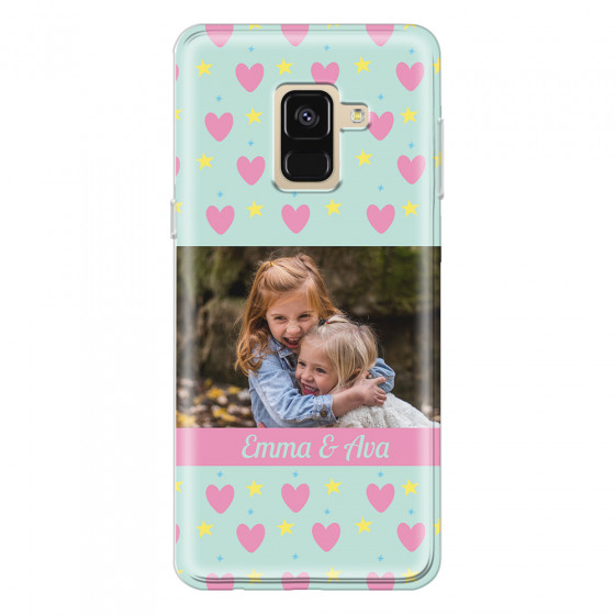 SAMSUNG - Galaxy A8 - Soft Clear Case - Heart Shaped Photo