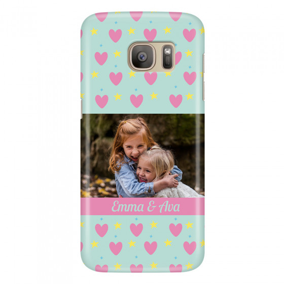 SAMSUNG - Galaxy S7 - 3D Snap Case - Heart Shaped Photo