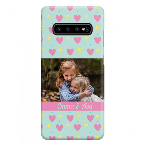 SAMSUNG - Galaxy S10 - 3D Snap Case - Heart Shaped Photo