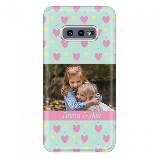 SAMSUNG - Galaxy S10e - Soft Clear Case - Heart Shaped Photo