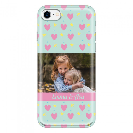 APPLE - iPhone 7 - Soft Clear Case - Heart Shaped Photo