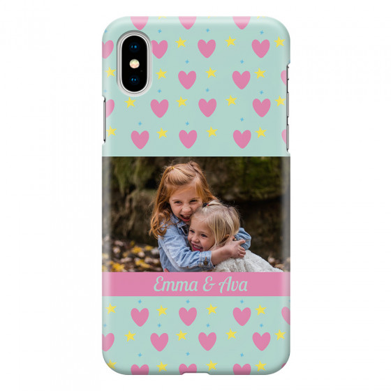 APPLE - iPhone X - 3D Snap Case - Heart Shaped Photo