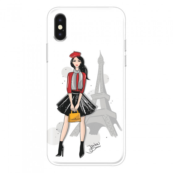 APPLE - iPhone XS - Soft Clear Case - Paris With Love