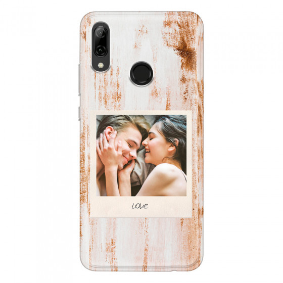 HUAWEI - P Smart 2019 - Soft Clear Case - Wooden Polaroid