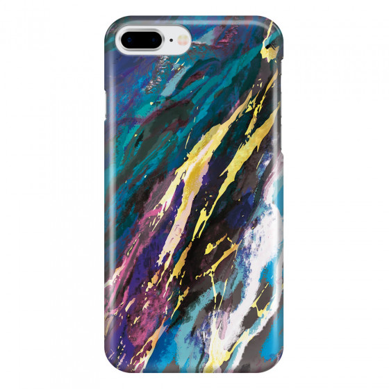 APPLE - iPhone 8 Plus - 3D Snap Case - Marble Bahama Blue