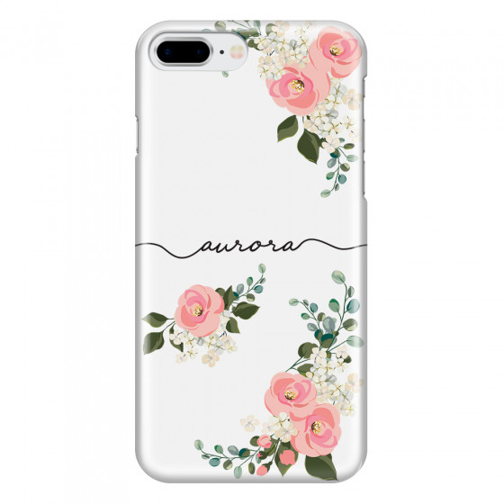 APPLE - iPhone 8 Plus - 3D Snap Case - Pink Floral Handwritten