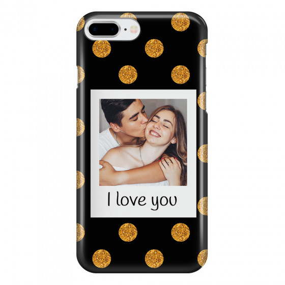 APPLE - iPhone 8 Plus - 3D Snap Case - Single Love Dots Photo