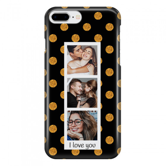 APPLE - iPhone 8 Plus - 3D Snap Case - Triple Love Dots Photo