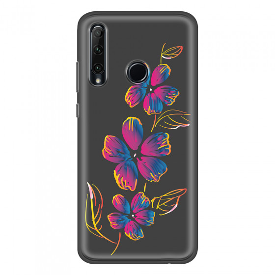 HONOR - Honor 20 lite - Soft Clear Case - Spring Flowers In The Dark