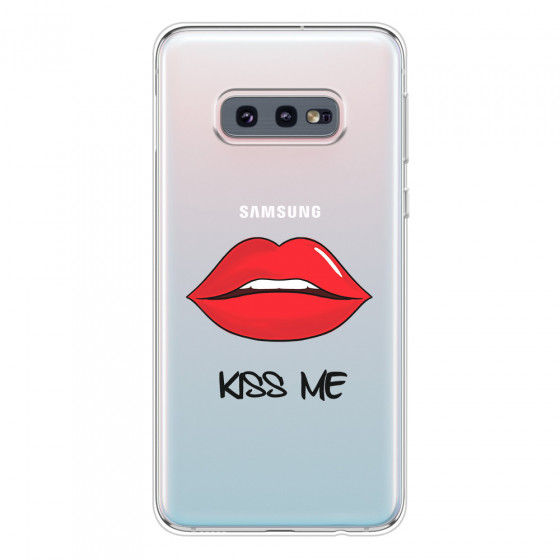 SAMSUNG - Galaxy S10e - Soft Clear Case - Kiss Me