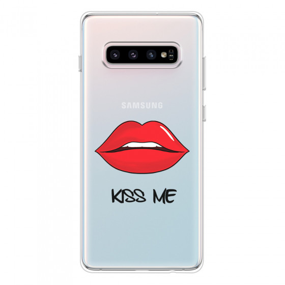 SAMSUNG - Galaxy S10 - Soft Clear Case - Kiss Me