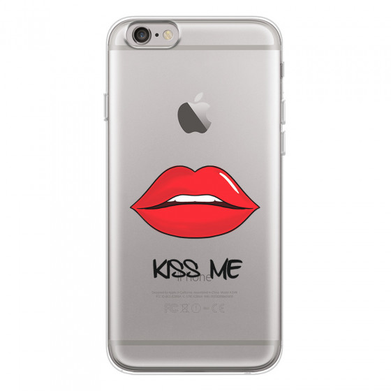 APPLE - iPhone 6S - Soft Clear Case - Kiss Me