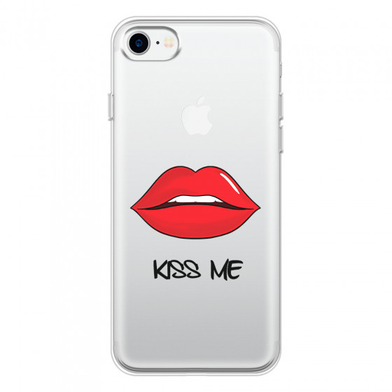 APPLE - iPhone 7 - Soft Clear Case - Kiss Me