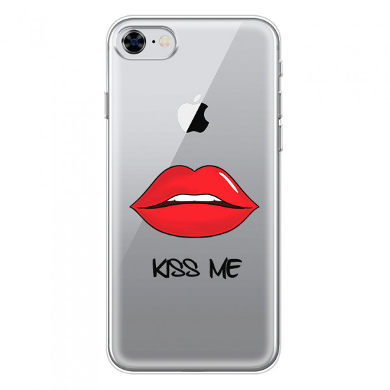 APPLE - iPhone 8 - Soft Clear Case - Kiss Me
