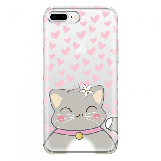APPLE - iPhone 7 Plus - Soft Clear Case - Kitty