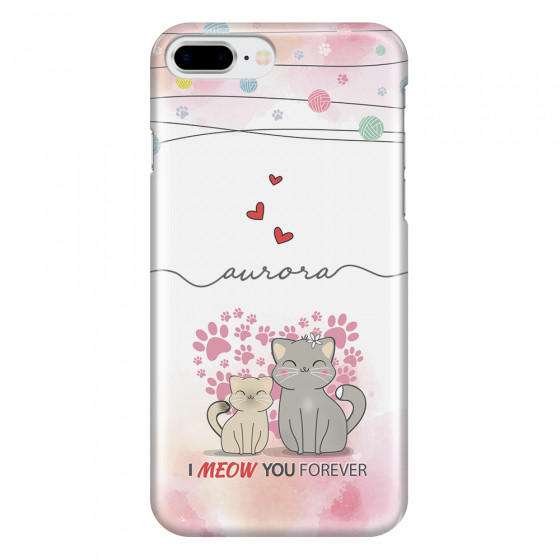 APPLE - iPhone 7 Plus - 3D Snap Case - I Meow You Forever