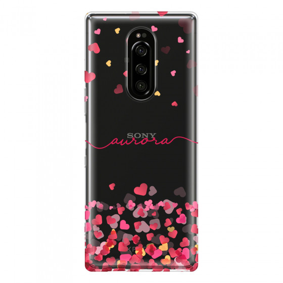 SONY - Sony 1 - Soft Clear Case - Scattered Hearts