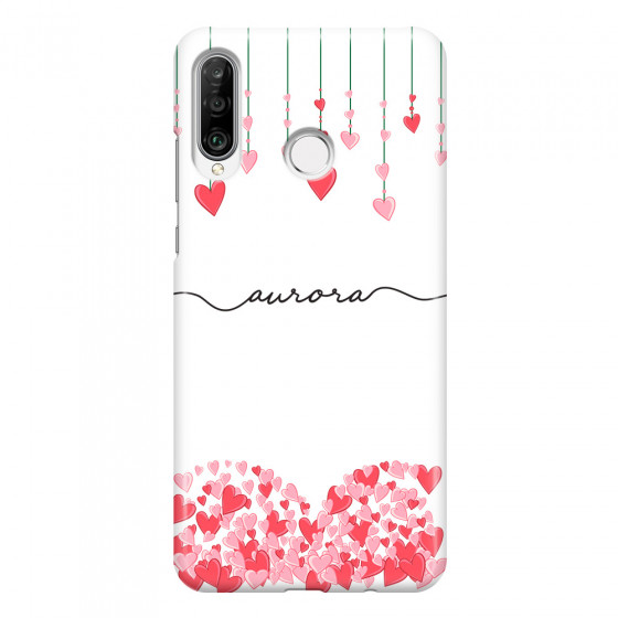 HUAWEI - P30 Lite - 3D Snap Case - Love Hearts Strings