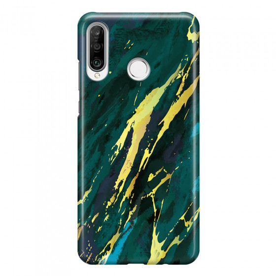 HUAWEI - P30 Lite - 3D Snap Case - Marble Emerald Green