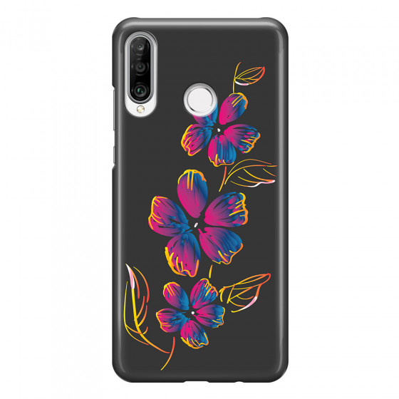 HUAWEI - P30 Lite - 3D Snap Case - Spring Flowers In The Dark