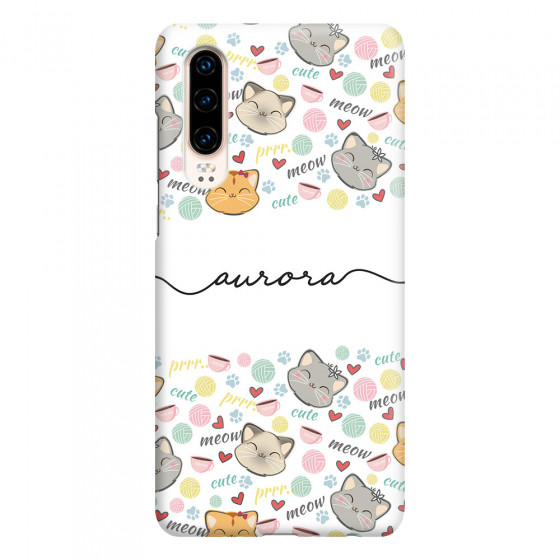 HUAWEI - P30 - 3D Snap Case - Cute Kitten Pattern
