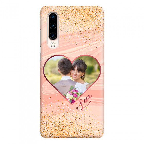 HUAWEI - P30 - 3D Snap Case - Glitter Love Heart Photo