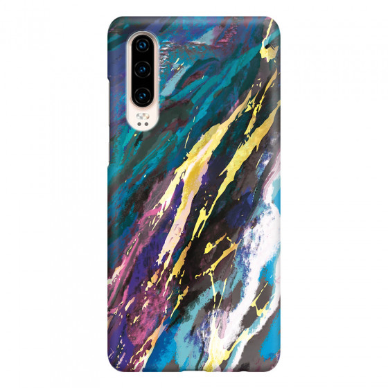 HUAWEI - P30 - 3D Snap Case - Marble Bahama Blue