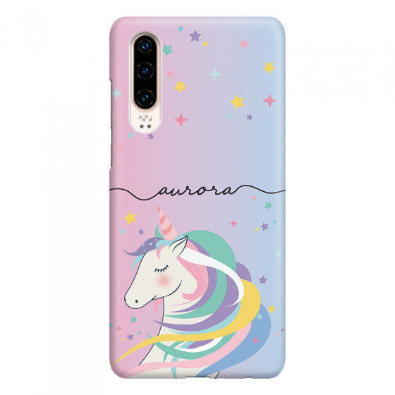 HUAWEI - P30 - 3D Snap Case - Pink Unicorn Handwritten