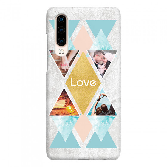 HUAWEI - P30 - 3D Snap Case - Triangle Love Photo