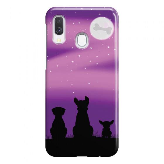 SAMSUNG - Galaxy A40 - 3D Snap Case - Dog's Desire Violet Sky