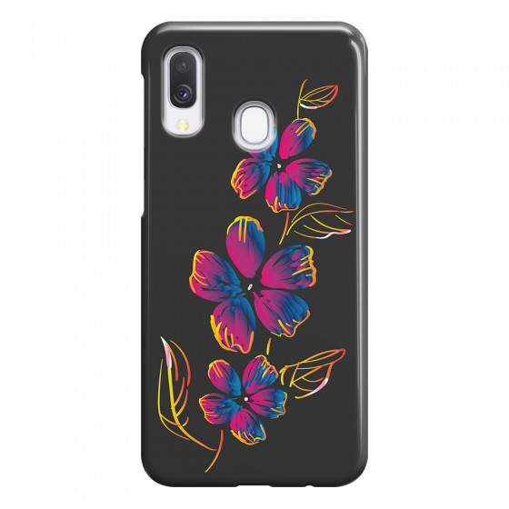 SAMSUNG - Galaxy A40 - 3D Snap Case - Spring Flowers In The Dark