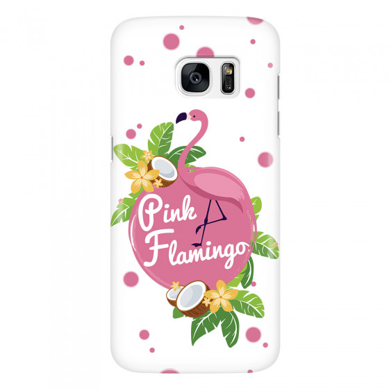 SAMSUNG - Galaxy S7 Edge - 3D Snap Case - Pink Flamingo