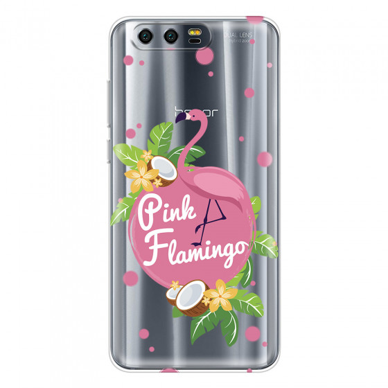 HONOR - Honor 9 - Soft Clear Case - Pink Flamingo