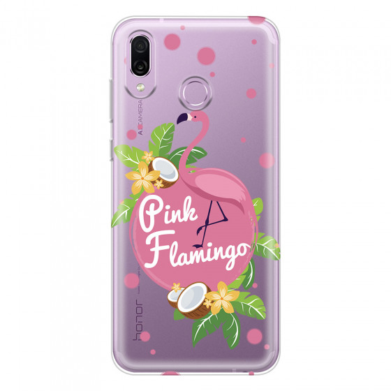 HONOR - Honor Play - Soft Clear Case - Pink Flamingo