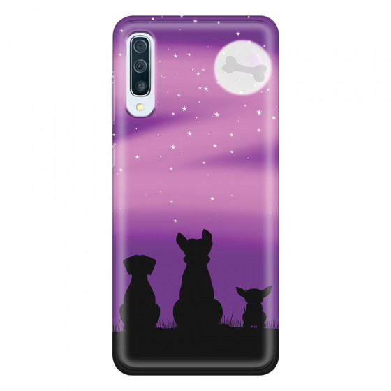 SAMSUNG - Galaxy A50 - Soft Clear Case - Dog's Desire Violet Sky